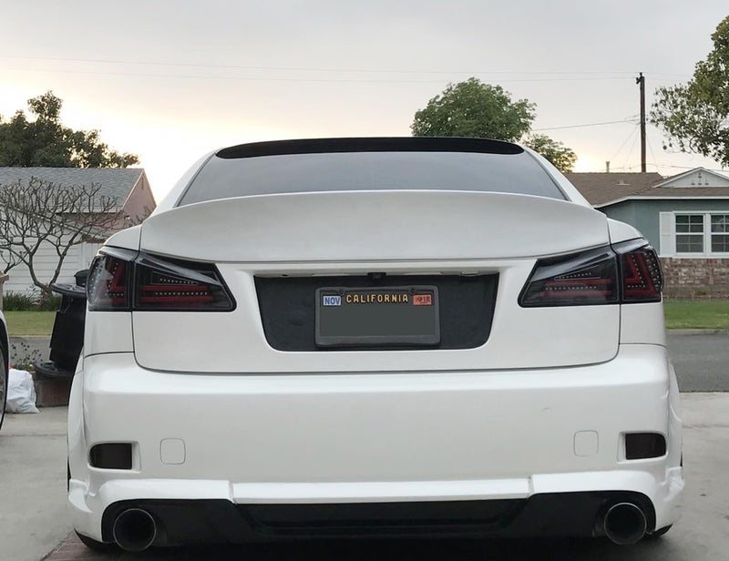 iJDMTOY Smoked Lens Rear Bumper Reflector Lenses Compatible With 2006-2013 Lexus IS IS250 IS350, OE-Spec LH RH Assembly - Image 3
